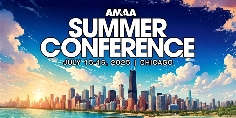 AM&AA Summer Conference 2025, Chicago, event banner